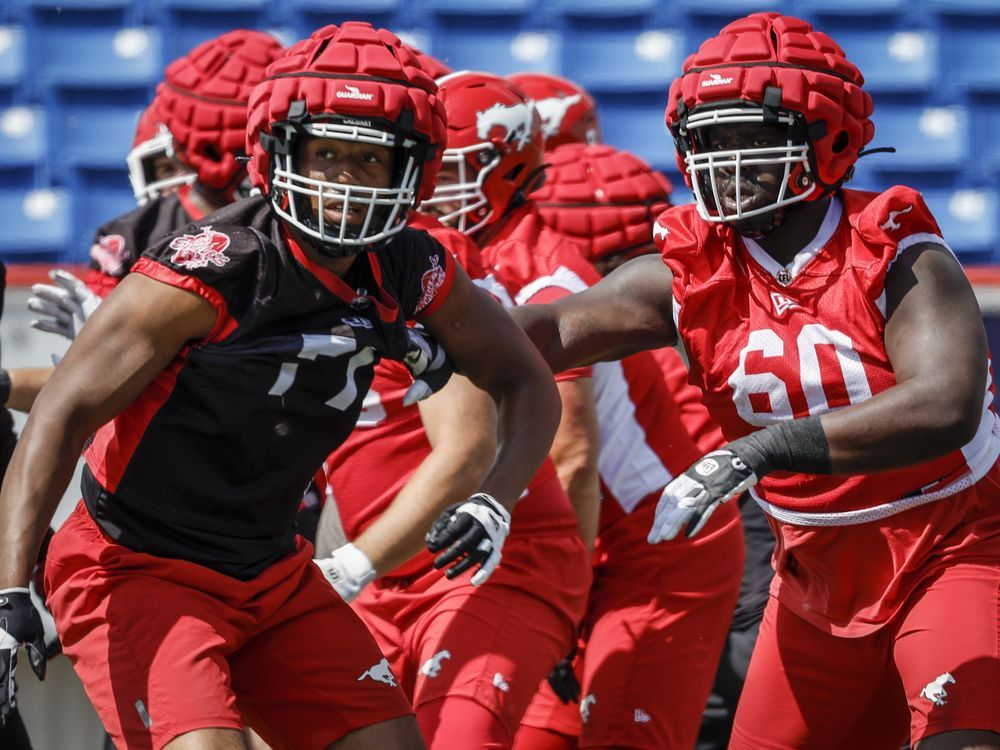 CFL players adjust to their bigger heads, helmet covers worn in ...