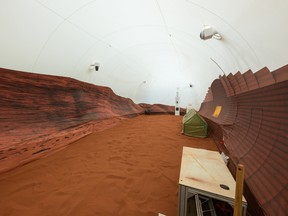 Mars surface simulation