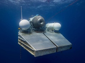 The Titan submersible on its platform
