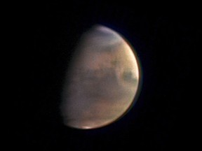 Mars as seen by the Mars Express orbiter.