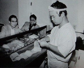Hidekazu Tojo in his Vancouver restaurant
