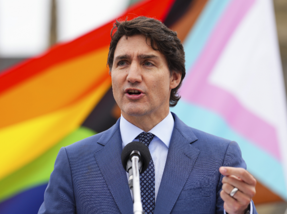 Trudeau says children denied a Pleasure flag at their colleges have one on Parliament Hill