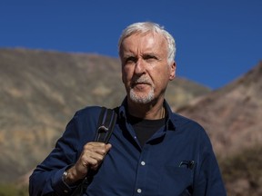 Director James Cameron walks in Purmamarca, Jujuy province, Argentina, Thursday, June 8, 2023. The filmmaker arrived to Argentina to participate in a Sustainable Development Forum.