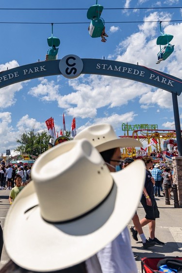 It was a busy day at Stampede Park on the first day of Calgary Stampede on Friday, July 8, 2022.