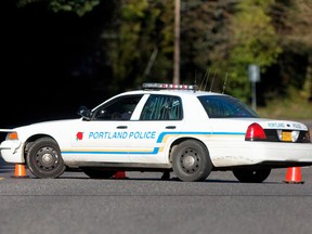 A Portland police car
