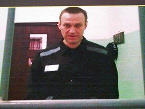 Alexei Navalny in jail.