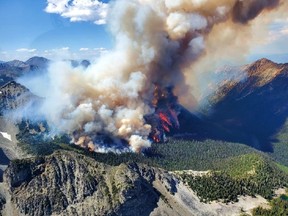 A wildfire in British Columbia.