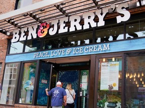 A Ben & Jerry's Ice Cream shop