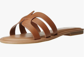 The Drop Womens Monika Flat H-Band Slide Sandal Flat Sandal