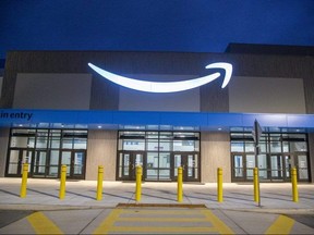 The Amazon distribution centre in Talbotville is shown on Friday January 6, 2023. (Derek Ruttan/The London Free Press)