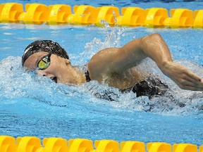 Summer McIntosh became a double gold medallist at the world aquatics championships with Sunday's victory in the women's 400-metre individual medley.&ampnbsp;McIntosh competes in a women's 400-meter individual medley heat at the World Swimming Championships in Fukuoka, Japan, Sunday, July 30, 2023.