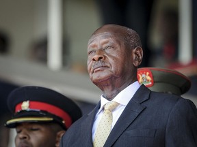 FILE - Uganda's President Yoweri Museveni attends the state funeral of Kenya's former president Daniel Arap Moi in Nairobi, Kenya on Feb. 11, 2020. Human rights violations including extrajudicial killings in Uganda in recent years have raised the concern of a panel of United Nations experts. Uganda's security forces face growing allegations of brutality in their encounters with perceived opponents of the government of President Yoweri Museveni.