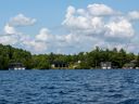 Cottages on Lake Rosseau in Port Carling, Ontario.
