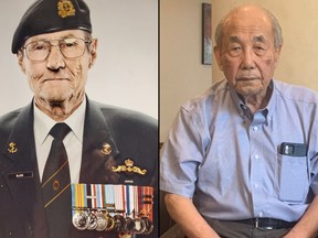 Bill Black, left, and Eung Bum Choi are shown in this combined image. Black still gets letters and cards thanking him and other Canadian veterans for their service in the Korean War. Choi, is a retired South Korean colonel who now lives in Canada.