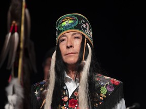 Newly-appointed Interim National Chief of the Assembly of First Nations Joanna Bernard attends the AFN annual general assembly in Halifax on Tuesday, July 11, 2023.