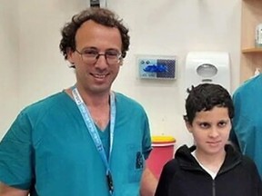 Dr. Ohad Einav with Suleiman Hassan.