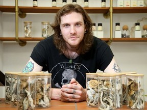 Jordan Armstrong is the manager at The Golden Teacher on Dalhousie Street that sells magic mushrooms. He is an outspoken proponent of the use and decriminalization of magic mushrooms and psilocybin.