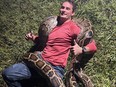 Student catches python