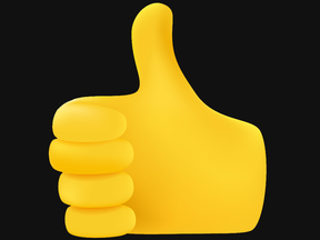 A thumbs-up emoji.