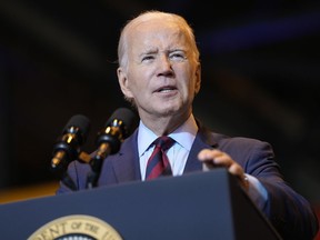 FILE - President Joe Biden speaks in Philadelphia, July 20, 2023. Biden's administration is announcing new rules meant to push insurance companies to increase their coverage of mental health treatments.