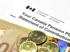 A Canada Pension Plan booklet.