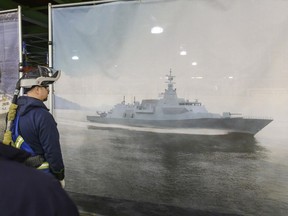 A February 2019 photo shows Lockheed Martin Canada's design of new Canadian Surface Combatants to be built at Irving Shipbuilding's Halifax shipyard.