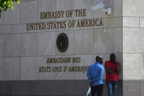 The U.S. embassy in Port-au-Prince, Haiti