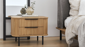 The Easy Edge Bedside Table by Canadian DTC furniture brand Sundays.
