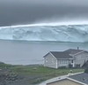 Giant iceberg off the coast of Newfoundland.