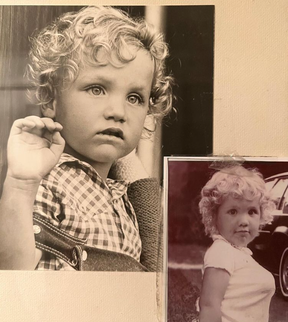 Justin and Sophie Trudeau as children.