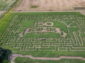 Organizers of the Edmonton Corn Maze are apologizing for their design commemorating the Royal Canadian Mounted Police's (RCMP) 150th Anniversary.