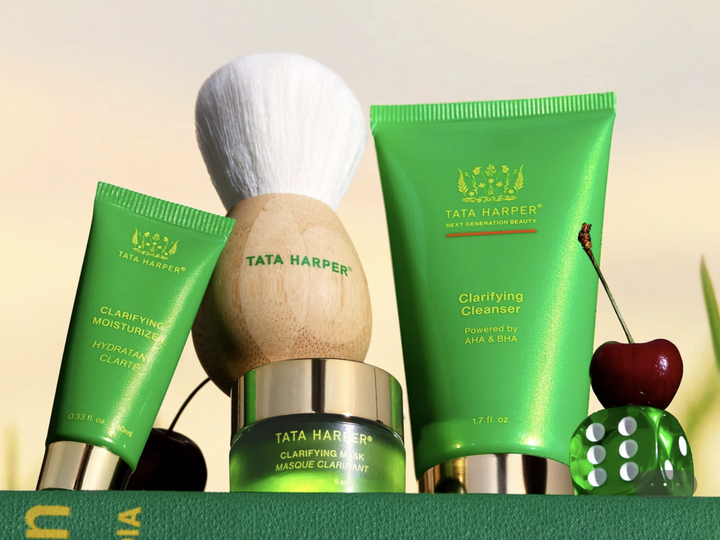  Power recommends Tata Harper products to help achieve glowing skin.