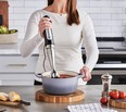 Larger than a whisk, smaller than a blender, an immersion blender saves space and performs a multitude of culinary tasks. Braun MultiQuick Immersion Hand Blender (2-Cup Food Processor, Whisk, Beaker), $130, walmart.ca