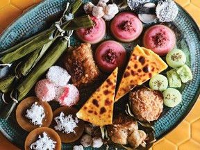 A platter of Filipino-inspired desserts