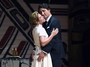 Prime Minister Justin Trudeau and his wife Sophie Grégoire Trudeau reenact their Vogue photoshoot in 2016