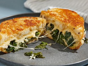 Greens grilled cheese