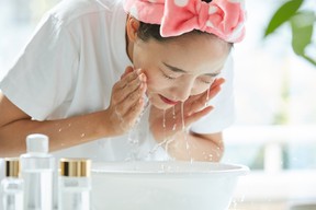 Wash your face with cool, tepid water to avoid strip ping the natural barrier on your skin.