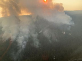 The McDougall Creek wildfire near West Kelowna, B.C.