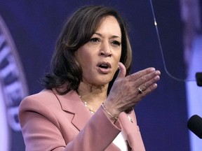 FILE - Vice President Kamala Harris speaks at the UnidosUS 2023 Annual Conference July 24, 2023, in Chicago.
