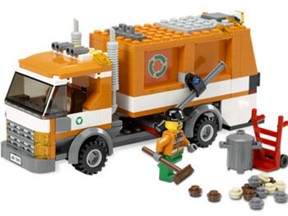 Lego recycling truck