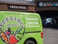 Pictured is a Fueling Minds child-care catering and delivery van outside the Fueling Brains Academy at McKnight Towne Square on Tuesday, Sept. 5, 2023.