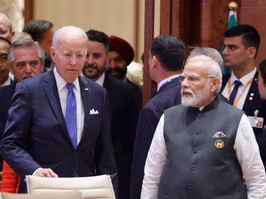 U.S. President Joe Biden and India's Prime Minister Narendra Modi.