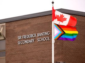 Pride flag school