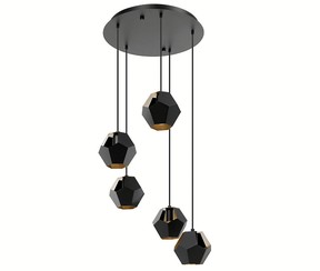 Multi-head pendants create a cascading effect. Eglo Rasigures 5L Pendant Light, $650, livinglighting.com