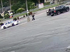 This image is taken from surveillance footage at Cherryhill Village Mall on the evening of Sunday, June 6, 2021, just as Nathaniel Veltman was about to be arrested. Four members of the Afzaal family were killed minutes prior in a hit-and-run not far away, at the intersection of Hyde Park Road and South Carriage Road in northwest London. The footage was shown to the jury at Veltman's trial on Tuesday.