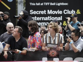 Fans wait for actor Viggo Mortensen.