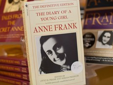 A copy of The Diary of a Young Girl by Anne Frank.