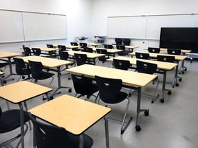 The new state of the art North Trail High School is ready for the new year in Calgary on Thursday, August 24, 2023.