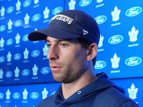 Toronto Maple Leafs captain John Tavares was still processing his team's second-round playoff exit when Kyle Dubas took the stage for an emotional end-of-season press conference. It would be the latter's final public act with the organization. Tavares speaks to media in Toronto, on Monday, May 15, 2023.