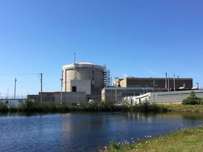A group of First Nations in New Brunswick signed equity agreements with two companies developing small nuclear reactor technology for the province's electric utility. The Point Lepreau nuclear power plant in Point Lepreau, N.B., is seen on Monday, July 9, 2018.